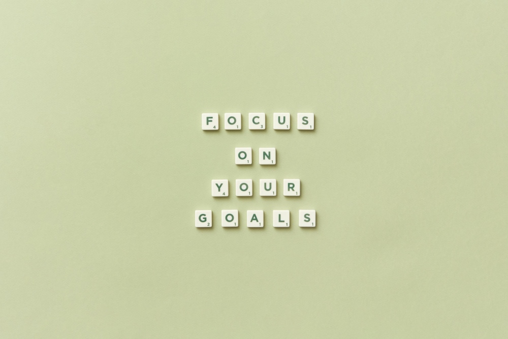 Focus on your goals written out